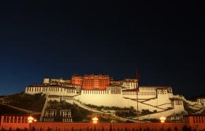potala palace at night